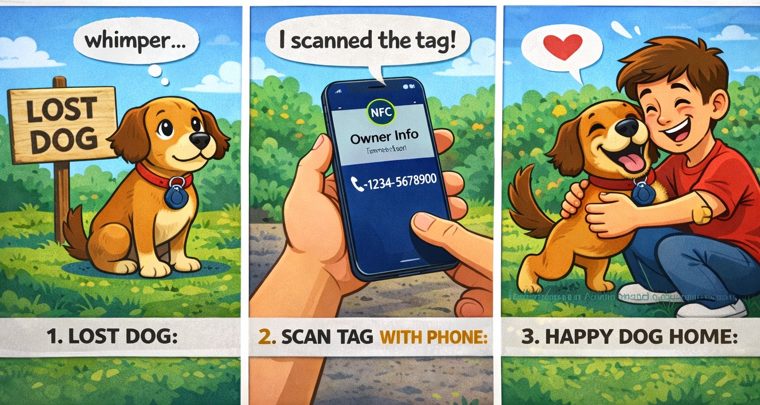 SureTag™ Smart Pet ID Tag – NFC Digital Pet Profile (No Subscription) - Image 2